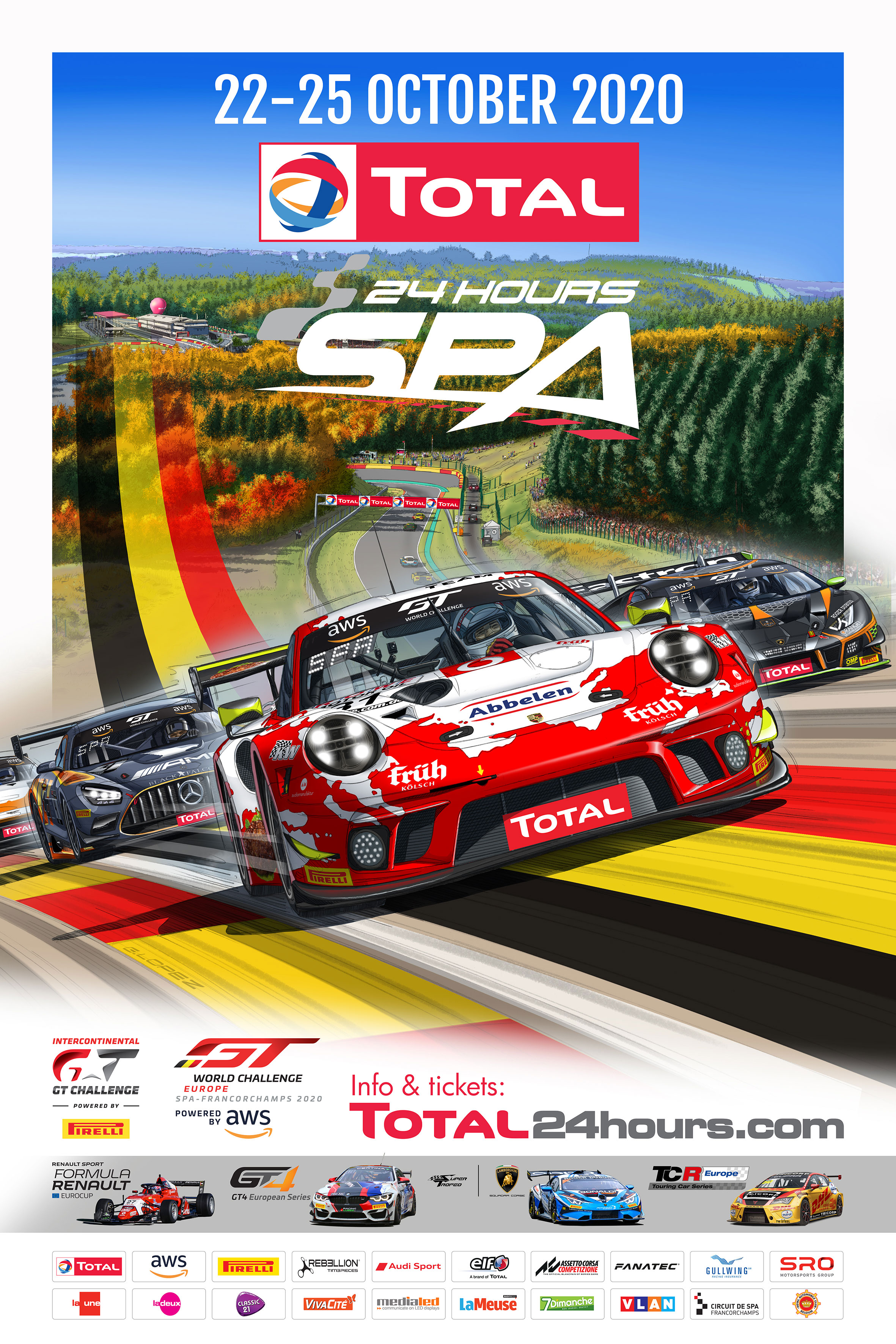 Official race poster adds vibrant autumn colours to Total 24 Hours of